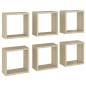 vidaXL Mensole a Cubo 6 pz Rovere Sonoma 30x15x30 cm vidaXL Mensole a Cubo 6 pz Rovere Sonoma 30x15x30 cm