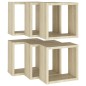 vidaXL Mensole a Cubo 6 pz Rovere Sonoma 30x15x30 cm vidaXL Mensole a Cubo 6 pz Rovere Sonoma 30x15x30 cm