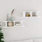 vidaXL Mensole a Parete 2 pz Bianco 75x18x20 cm in Multistrato vidaXL Mensole a Parete 2 pz Bianco 75x18x20 cm in Multistrato