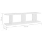 vidaXL Mensole a Parete 2 pz Bianco 75x18x20 cm in Multistrato vidaXL Mensole a Parete 2 pz Bianco 75x18x20 cm in Multistrato