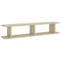 vidaXL Mensole Parete 2pz Rovere Sonoma 105x18x20cm Legno Multistrato vidaXL Mensole Parete 2pz Rovere Sonoma 105x18x20cm Legno Multistrato