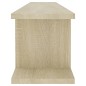 vidaXL Mensole Parete 2pz Rovere Sonoma 105x18x20cm Legno Multistrato vidaXL Mensole Parete 2pz Rovere Sonoma 105x18x20cm Legno Multistrato