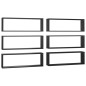 vidaXL Mensole Parete a Cubo 6pz Nere 80x15x26,5cm Legno Multistrato vidaXL Mensole Parete a Cubo 6pz Nere 80x15x26,5cm Legno Multistrato