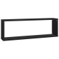 vidaXL Mensole Parete a Cubo 6pz Nere 80x15x26,5cm Legno Multistrato vidaXL Mensole Parete a Cubo 6pz Nere 80x15x26,5cm Legno Multistrato