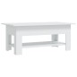 vidaXL Tavolino da Salotto Bianco 102x55x42 cm in Truciolato vidaXL Tavolino da Salotto Bianco 102x55x42 cm in Truciolato