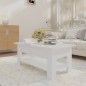 vidaXL Tavolino da Salotto Bianco 102x55x42 cm in Truciolato vidaXL Tavolino da Salotto Bianco 102x55x42 cm in Truciolato