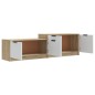 vidaXL Mobile TV Bianco Rovere Sonoma 158,5x36x45 cm Legno Multistrato vidaXL Mobile TV Bianco Rovere Sonoma 158,5x36x45 cm Legno Multistrato