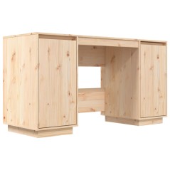 vidaXL Scrivania 140x50x75 cm in Legno Massello di Pino