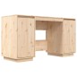 vidaXL Scrivania 140x50x75 cm in Legno Massello di Pino