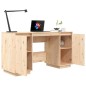 vidaXL Scrivania 140x50x75 cm in Legno Massello di Pino