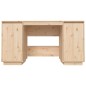 vidaXL Scrivania 140x50x75 cm in Legno Massello di Pino