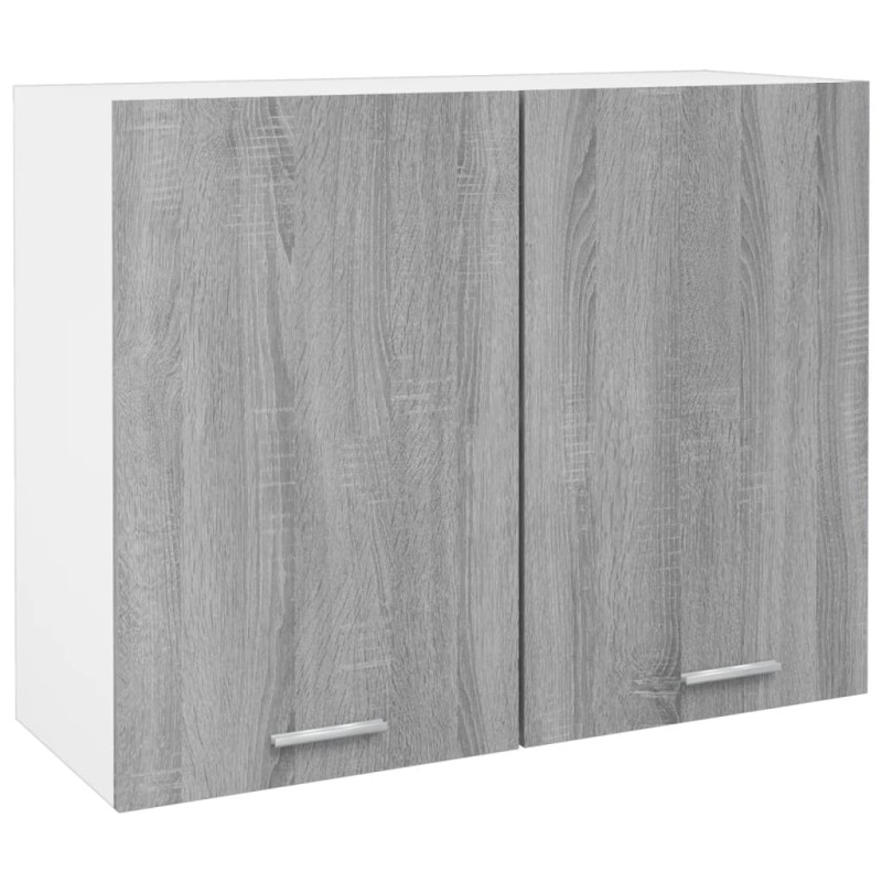 vidaXL Mobile Pensile Grigio Sonoma 80x31x60 cm in Legno Multistrato vidaXL Mobile Pensile Grigio Sonoma 80x31x60 cm in Legno Multistrato