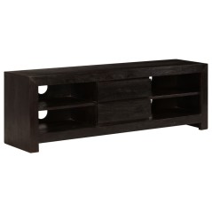 vidaXL Mobile Porta TV in Legno di Acacia 120x30x40cm Marrone Scuro