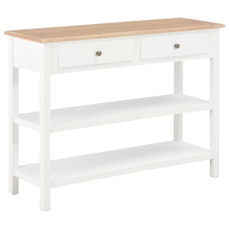 vidaXL Credenza Bianca 110x35x80 cm in MDF