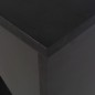 vidaXL Tavolo da Bar con Scaffale Mobile Nero 138x39x110 cm