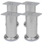 Set 4 gambe rotonde per sofa cromate 120 mm Set 4 gambe rotonde per sofa cromate 120 mm