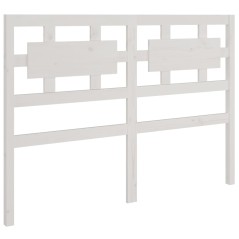 vidaXL Testiera per Letto Bianca 140,5x4x100 cm Legno Massello di Pino