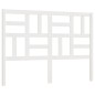vidaXL Testiera per Letto Bianca 141x4x104cm in Legno Massello di Pino vidaXL Testiera per Letto Bianca 141x4x104cm in Legno Massello di Pino