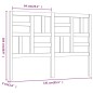 vidaXL Testiera per Letto Bianca 141x4x104cm in Legno Massello di Pino vidaXL Testiera per Letto Bianca 141x4x104cm in Legno Massello di Pino