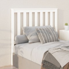 vidaXL Testiera per Letto Bianca 106x6x101cm in Legno Massello di Pino