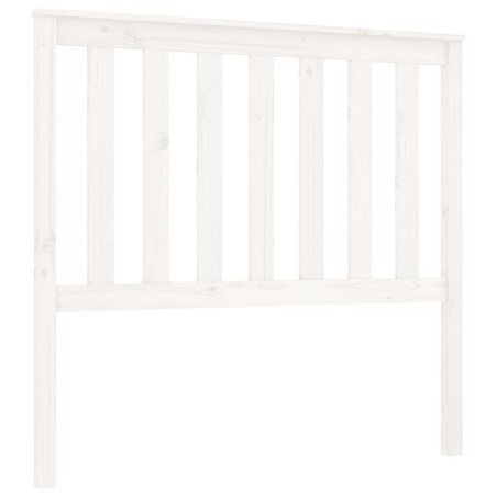 vidaXL Testiera per Letto Bianca 106x6x101cm in Legno Massello di Pino