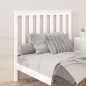 vidaXL Testiera per Letto Bianca 106x6x101cm in Legno Massello di Pino vidaXL Testiera per Letto Bianca 106x6x101cm in Legno Massello di Pino