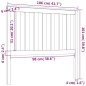 vidaXL Testiera per Letto Bianca 106x6x101cm in Legno Massello di Pino vidaXL Testiera per Letto Bianca 106x6x101cm in Legno Massello di Pino