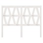 vidaXL Testiera per Letto Bianca 141x4x100cm in Legno Massello di Pino vidaXL Testiera per Letto Bianca 141x4x100cm in Legno Massello di Pino
