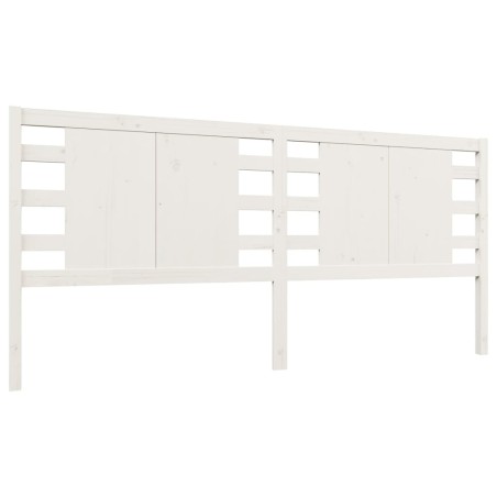 vidaXL Testiera per Letto Bianca 141x4x100cm in Legno Massello di Pino