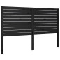 vidaXL Testiera per Letto Nera 186x4x100 cm in Legno Massello di Pino vidaXL Testiera per Letto Nera 186x4x100 cm in Legno Massello di Pino