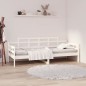 vidaXL Dormeuse Bianca in Legno Massello di Pino 90x200 cm vidaXL Dormeuse Bianca in Legno Massello di Pino 90x200 cm