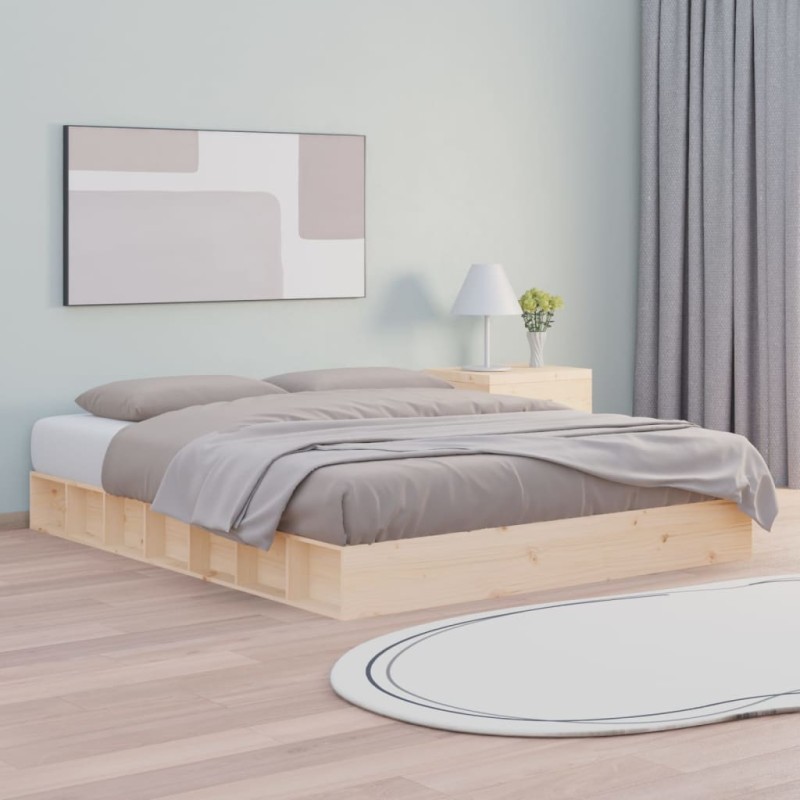 vidaXL Giroletto 160x200 cm in Legno Massello