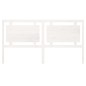 Testiera per Letto Bianca 185,5x4x100 cm Legno Massello di Pino Testiera per Letto Bianca 185,5x4x100 cm Legno Massello di Pino