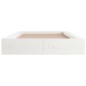 vidaXL Giroletto Bianco 100x200 cm in Legno Massello