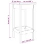 vidaXL Sgabelli da Bar 2 pz Bianchi 40x40x78 cm Legno Massello di Pino vidaXL Sgabelli da Bar 2 pz Bianchi 40x40x78 cm Legno Massello di Pino