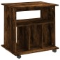 vidaXL Armadietto con Ruote Rovere Fumo 60x45x60 cm Legno Multistrato vidaXL Armadietto con Ruote Rovere Fumo 60x45x60 cm Legno Multistrato