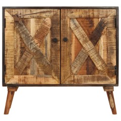 vidaXL Credenza in Legno Massello di Mango 85x30x75 cm