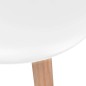 vidaXL Sedie da Pranzo 2 pz Bianche in Plastica vidaXL Sedie da Pranzo 2 pz Bianche in Plastica
