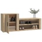 Scarpiera Rovere Sonoma 130x35x54 cm in Legno Multistrato