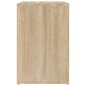 Scarpiera Rovere Sonoma 130x35x54 cm in Legno Multistrato