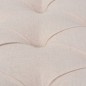vidaXL Panca in Legno Massello e Lino 150x40x48 cm Bianco Crema vidaXL Panca in Legno Massello e Lino 150x40x48 cm Bianco Crema