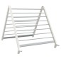 vidaXL Stendibiancheria Vasca da Bagno Estensibile 53-90 cm Alluminio 