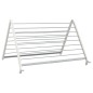 vidaXL Stendibiancheria Vasca da Bagno Estensibile 53-90 cm Alluminio 