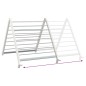 vidaXL Stendibiancheria Vasca da Bagno Estensibile 53-90 cm Alluminio 