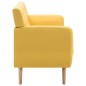 vidaXL Divano a 3 Posti Rivestito in Tessuto 172x70x82 cm Giallo vidaXL Divano a 3 Posti Rivestito in Tessuto 172x70x82 cm Giallo