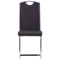 vidaXL Sedie da Pranzo a Sbalzo 4 pz Marroni in Similpelle vidaXL Sedie da Pranzo a Sbalzo 4 pz Marroni in Similpelle