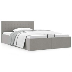 vidaXL Giroletto Idraulico Contenitore Grigio Chiaro Tessuto 140x200cm 