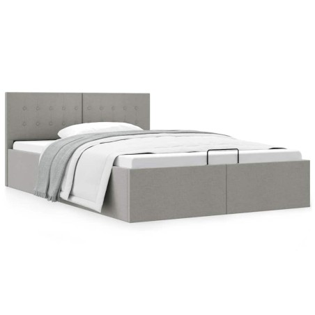 vidaXL Giroletto Idraulico Contenitore Grigio Chiaro Tessuto 140x200cm 