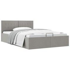 vidaXL Giroletto Idraulico Contenitore Grigio Chiaro Tessuto 140x200cm 