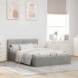 vidaXL Giroletto Idraulico Contenitore Grigio Chiaro Tessuto 140x200cm 